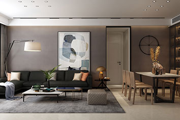 ；己130平米现代气概装修软装效果图