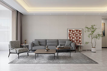 万科翡翠公园147平米现代简约气概装修软装效果图