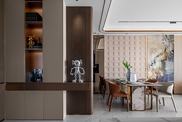 安平嘉和国际137㎡现代轻奢气概装修实景